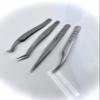 Boom Brows Eyelash Extension Tweezers (Set of 4) - Professional & Precision Lash Tweezers for Eyelash Extensions - Japanese Steel view 2