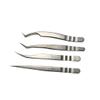 Boom Brows Eyelash Extension Tweezers (Set of 4) - Professional & Precision Lash Tweezers for Eyelash Extensions - Japanese Steel view 3