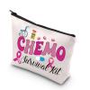 WCGXKO Chemo Care Package For Women Chemo Survival Kit Chemotherapy Treatment Zipper Pouch Cosmetic Bag (Chemo purple1) view 1