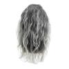 Baruisi Long Curly Wavy Grey Wigs for Men Synthetic Natural Party Halloween Cosplay Hair Wig view 3