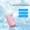 ZJchao , Face Mist Sprayer Portable USB Charging Moisturizing Hydrator for Home Skin Care Travel Care Eyelash Extensions Daily Makeup (Light view 3