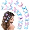 20Pcs Rhinestone Y2K Glitter Hold Hair Jaw Clips, Cute Hair Claws, and Butterfly Clips for Teens Women - Gifts view 1