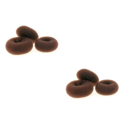 Housoutil 6pcs Dnout Bun Maker Hair Ring Styler Maker Hair Bun Donut for Women No Hurt