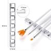1Pc White Brush Holder Nail Art Acrylic Simple Transparent Pen Brush Stand Brush Rest Brush Rest for 5 Nail Pens Gel Nails Nail Tools Nail Supplies Stylish Useful,Nail Art and Polish view 2