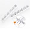 1Pc White Brush Holder Nail Art Acrylic Simple Transparent Pen Brush Stand Brush Rest Brush Rest for 5 Nail Pens Gel Nails Nail Tools Nail Supplies Stylish Useful,Nail Art and Polish view 3
