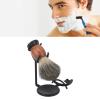 6Pcs Shaving Brush Kit for Men, Shaving Brush and Bowl with Razor & Brush Holder, Shaving Soap, Sharpening Cloth, Badger Shaving Brush with Resin Handle for Men Gift Kit view 2