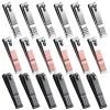 18 PCS Stainless Steel Nail Clipper Cutter Fingernails Toenail Clipper Cutter Set Black Sliver Rose Gold Men Women Travel Party Favor view 1