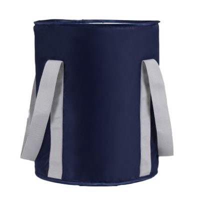 TQQEPOOL Collapsible Foot Soak Foot Spa Bucket,Portable Foot Knee Bath Tub Knee Steamming Treatments for Travel Relief Body Winter Footwarmer (Color : Navy Blue, Size : 31 * 38cm)