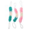 Balacoo 3pcs Exfoliating Back Scrubber Bath Sponge Stretchy Mesh Pouf for Shower Assorted Colors for Deep Cleansing and Exfoliation Ideal Women view 1