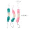Balacoo 3pcs Exfoliating Back Scrubber Bath Sponge Stretchy Mesh Pouf for Shower Assorted Colors for Deep Cleansing and Exfoliation Ideal Women view 3