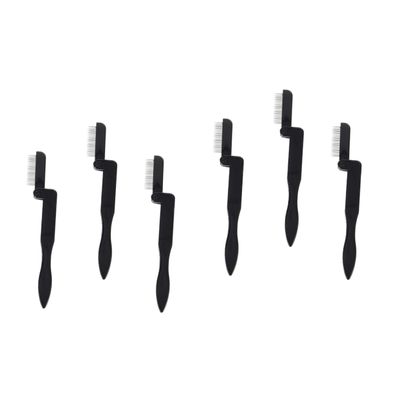 balacoo 6pcs Lash Comb Separator Definer Eyelash Brow Makeup Tool Folding Brush Comfortable to Hold Handle Cleanable Soap Water