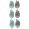 balacoo 6pcs Multifunctional Silicone Massage Bath Brush for Boy Girl Soft Food-Grade Silicone Face Cleaning Massage Tool for Travel and Giving view 1