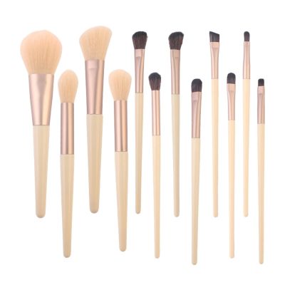 12pcs Makeup Brushes Soft Fur Eyeshadow Set Brush Contour Powder Blush Concealer Brush Beauty Tools Makeup Brush Set (Color : O, Size : C)