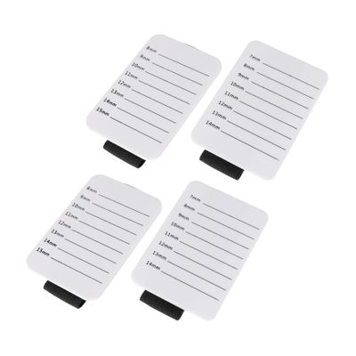 balacoo 4pcs Handheld Eyelash Extension Tray with Strap Lash Grafting Holder for Professionals and Beginners for Beauty Salons and Home Use
