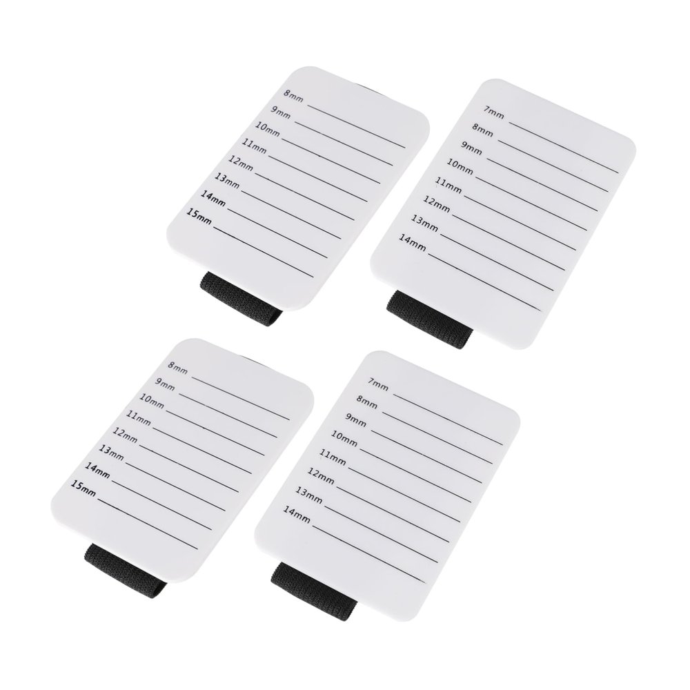 balacoo 4pcs Handheld Eyelash Extension Tray with Strap Lash Grafting Holder for Professionals and Beginners for Beauty Salons and Home Use