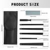 6PCS Pedicure Knife Set, Professional Stainless Steel Callus Remover with Storage Bag, Ingrown Toenail Knife Tools Foot Scraper Knife for Dry, Hard, and Cracked Skin Care - Black view 2