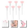 Balacoo 4sets Long Handle Fan Makeup Brush for Facial Foundation and Powder Application Sturdy and Sturdy 6pcs*4 view 3