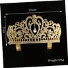 FRCOLOR 1pc Elegant Rhinestone Headband for Women Stylish Wedding Hair Accessory for Bridal Engagement and Special Occasions view 3