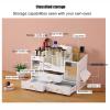 Makeup Organizer with Mirror,Multifunctional Cosmetic Storage Box with Drawers - for Vanity, Bathroom Counter, Dresser, Mother's Day Gift, Care Organizer Bag view 3
