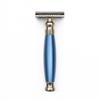FREED Bronze Series Double Edge Safety Razor,Aluminum alloy material with 10 Japanese 6cr13 Stainless Steel Blade,it's the best gift for men, fathers, or birthday (Blue) view 1