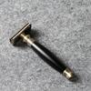 FREED Bronze Series Double Edge Safety Razor,Aluminum alloy material with 10 Japanese 6cr13 Stainless Steel Blade,it's the best gift for men, fathers, or birthday (Black) view 2