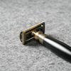 FREED Bronze Series Double Edge Safety Razor,Aluminum alloy material with 10 Japanese 6cr13 Stainless Steel Blade,it's the best gift for men, fathers, or birthday (Black) view 3