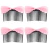 balacoo 4pcs Decorative Hair Combs for Women Stylish Bow Hair Clips for and Flyaways for Daily Use and Any Occasion Tidy Appearance and Quick Styling view 1