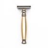 FREED Bronze Series Double Edge Safety Razor,Aluminum alloy material with 10 Japanese 6cr13 Stainless Steel Blade,it's the best gift for men, fathers, or birthday (Gold) view 1