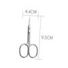 DOITOOL Stainless Scissors Kit Multi-purpose Eyelash and Eyebrow Shears Rounded Tips for Precision Grooming for Trimming Nose and Ear -friendly Design view 4