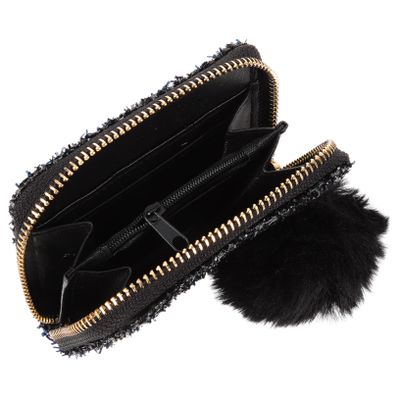 2 Pcs Cosmetic Bag Storage Pouch Mini Digital Clock Makeup Bag Travel Storage Bags Portable, Blackx2pcs, 9.58CMx2pcs