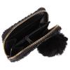 2 Pcs Cosmetic Bag Storage Pouch Mini Digital Clock Makeup Bag Travel Storage Bags Portable, Blackx2pcs, 9.58CMx2pcs view 1