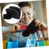 2 Pcs Cosmetic Bag Storage Pouch Mini Digital Clock Makeup Bag Travel Storage Bags Portable, Blackx2pcs, 9.58CMx2pcs view 4