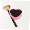 Didiseaon 3pcs Heart-shaped Silica Gel Brush Cleaning Box Dry Wet Dual Use Sponge Makeup Case for Quick Clean Pink view 3