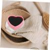 Didiseaon 3pcs Heart-shaped Silica Gel Brush Cleaning Box Dry Wet Dual Use Sponge Makeup Case for Quick Clean Pink view 4