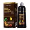 Maryono Dark Brown Hair Dye Shampoo 3 in 1 for Gray Coverage, Herbal Ingredients, Instant Color, for Women & Men, 500ml view 1