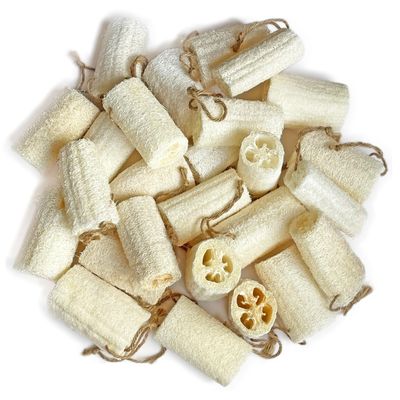 4" Natural Loofah Exfoliating Body Sponge Scrubber for Skin Care in Bath Spa Shower Pack of 24