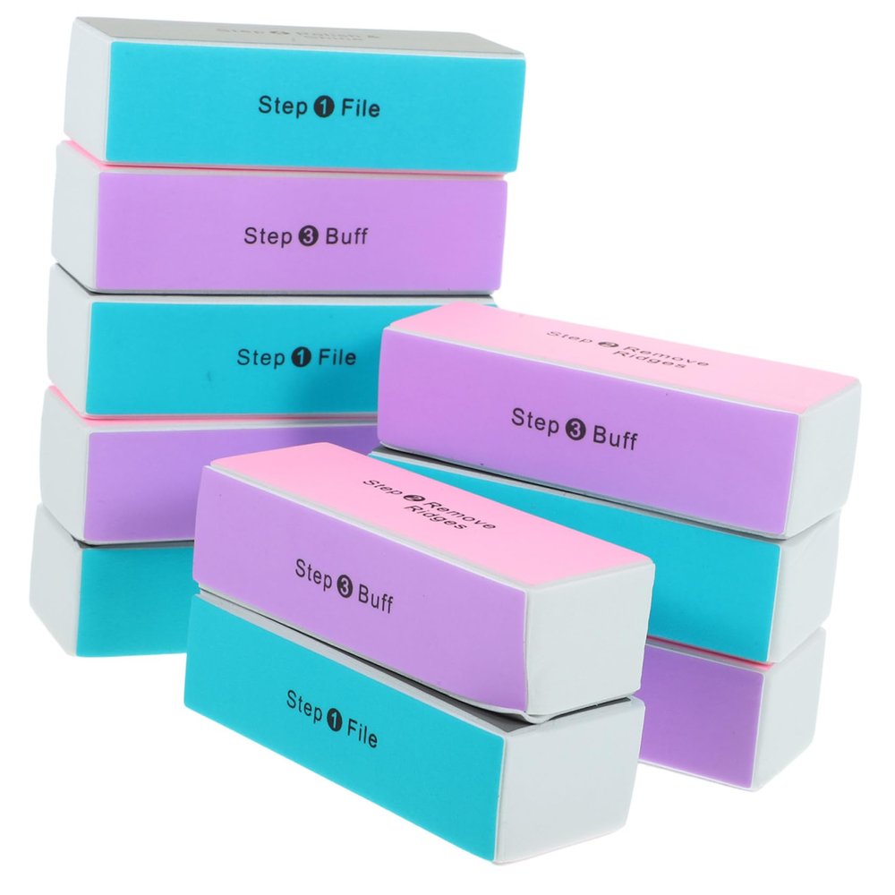 NOLITOY 30pcs Four-Sided Nail Buffer File Versatile Polishing Blocks for Bodhi and Artwork for Nail Art and Random