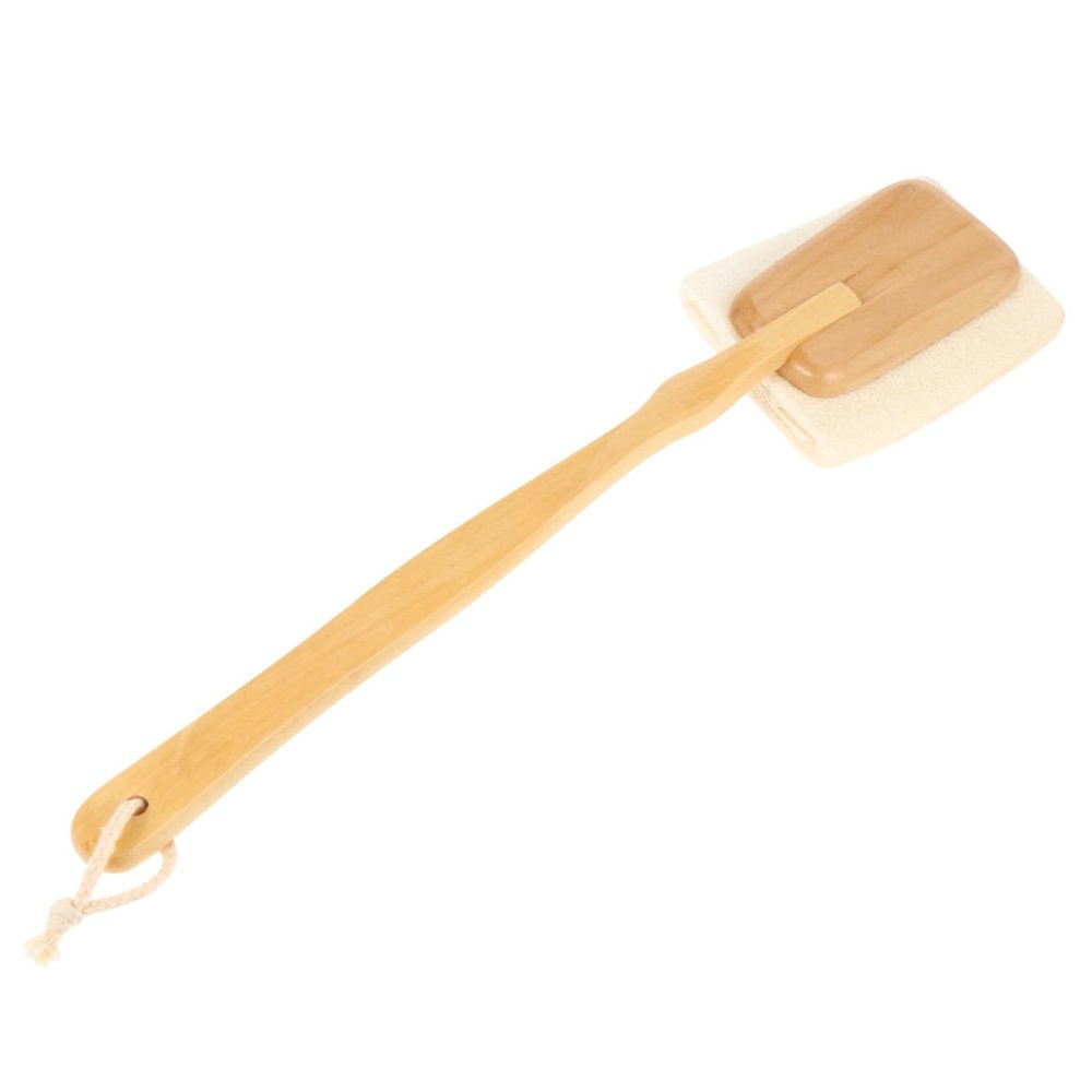 Didiseaon 3pcs Loofah Shower Brush Handle for Back Scrubbing and Exfoliation Natural and Loofah Material for Bathing and Skin Care Body Cleaning Tool