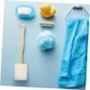 Didiseaon 3pcs Loofah Shower Brush Handle for Back Scrubbing and Exfoliation Natural and Loofah Material for Bathing and Skin Care Body Cleaning Tool view 4