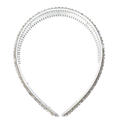 DOITOOL 4pcs Chic Wide-sided Headband Hair Accessory Rhinestone Headpiece for Girls Party Outfit