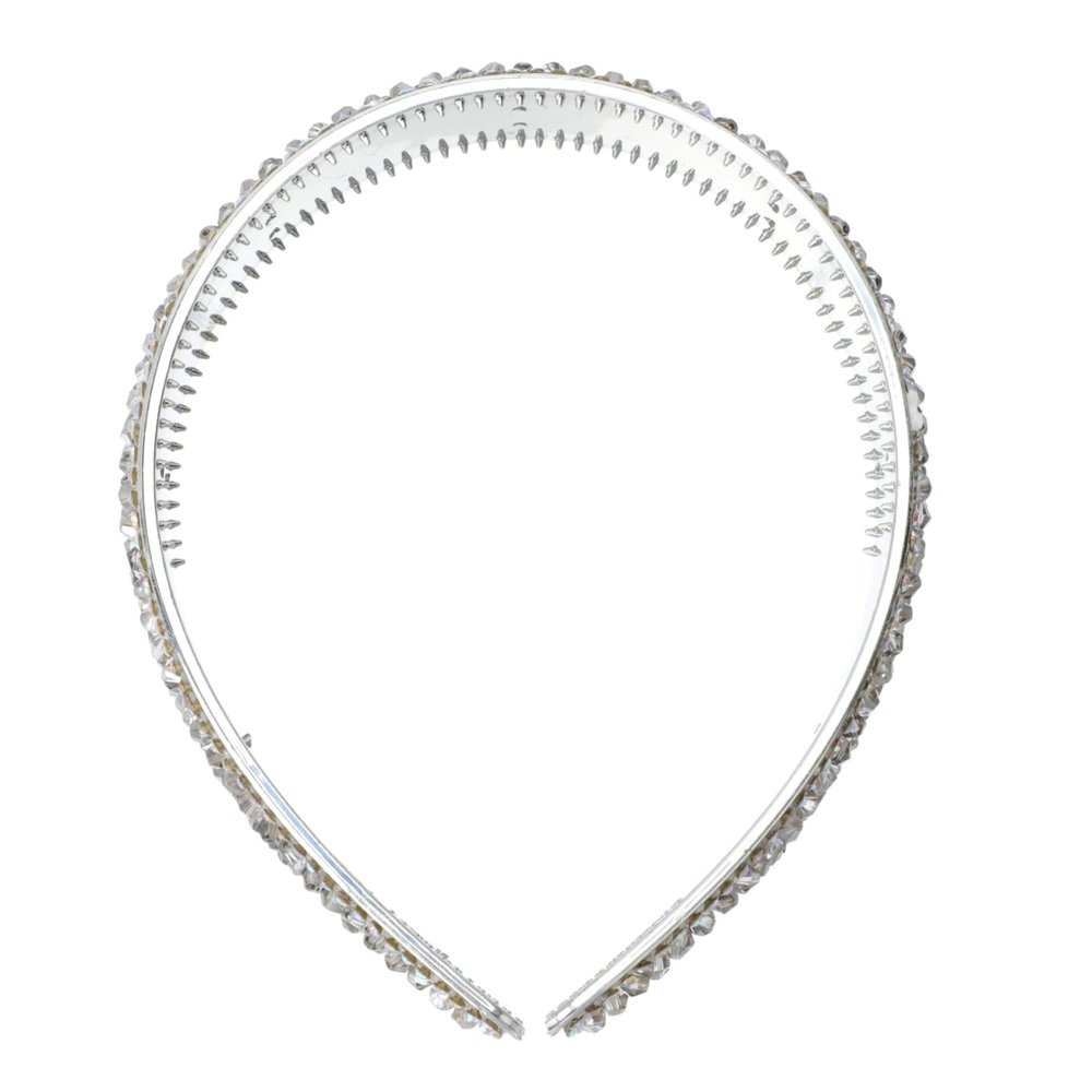 DOITOOL 4pcs Chic Wide-sided Headband Hair Accessory Rhinestone Headpiece for Girls Party Outfit