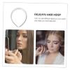 DOITOOL 4pcs Chic Wide-sided Headband Hair Accessory Rhinestone Headpiece for Girls Party Outfit view 3