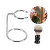 Didiseaon 3pcs Men Stainless Steel Shaving Brush Stand Holder Organizer for Traditional Shaving Tools Drip Dry Design for Home Barber Salon Use view 3