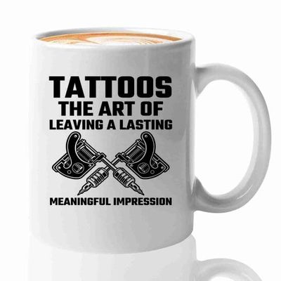 Luxe Gifting Tattoo Artist Coffee Mug 11oz White -The art of - Tattoo Gifts Tipping Skin Deep Ink Tattoo Lover Tattooing Tattooist, BHUGSLEADER8526