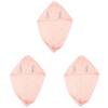 Angoily 3pcs Bathing Hat Dry Absorbent for Shower Women Fleece Design Absorption Quick Comfortable Rabbit view 1