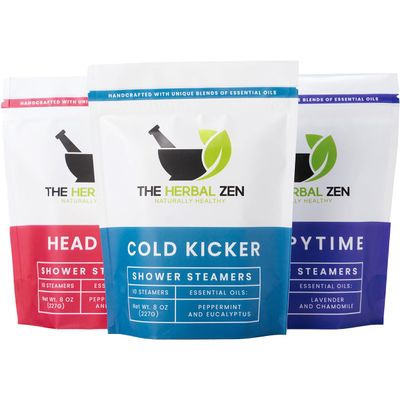 Bulk Shower Steamers with Essential Oils Combo Set by The Herbal Zen (3 Packs of 10 Tablets, Value Set), Bulk Shower Bombs, Relaxation Gift for Women and Men, Birthday Gifts, Mothers Day Gift