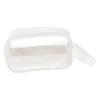 DOITOOL 1pc Transparent Portable Pu Cosmetic Bag for Travel Lightweight Toiletry Organizer Compact Makeup Storage for Outdoor Use Easy to Clean Versatile for Cosmetics and Items view 1