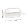 DOITOOL 1pc Transparent Portable Pu Cosmetic Bag for Travel Lightweight Toiletry Organizer Compact Makeup Storage for Outdoor Use Easy to Clean Versatile for Cosmetics and Items view 2