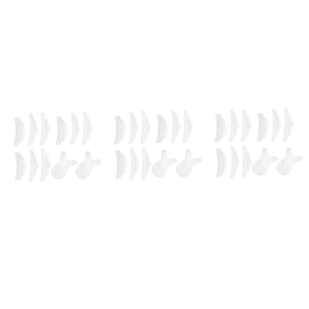 balacoo 3sets Silicone Eyelash Extension Pad Makeup Kit Brush Lash Brush Lash Extension Supplies