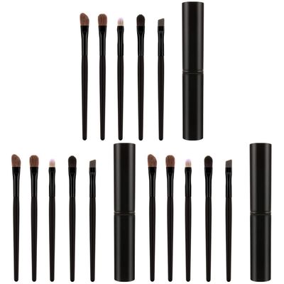 balacoo 15pcs Eye Makeup Brush Eyeliner Brush Tool Kit Case Portable for Daily Application